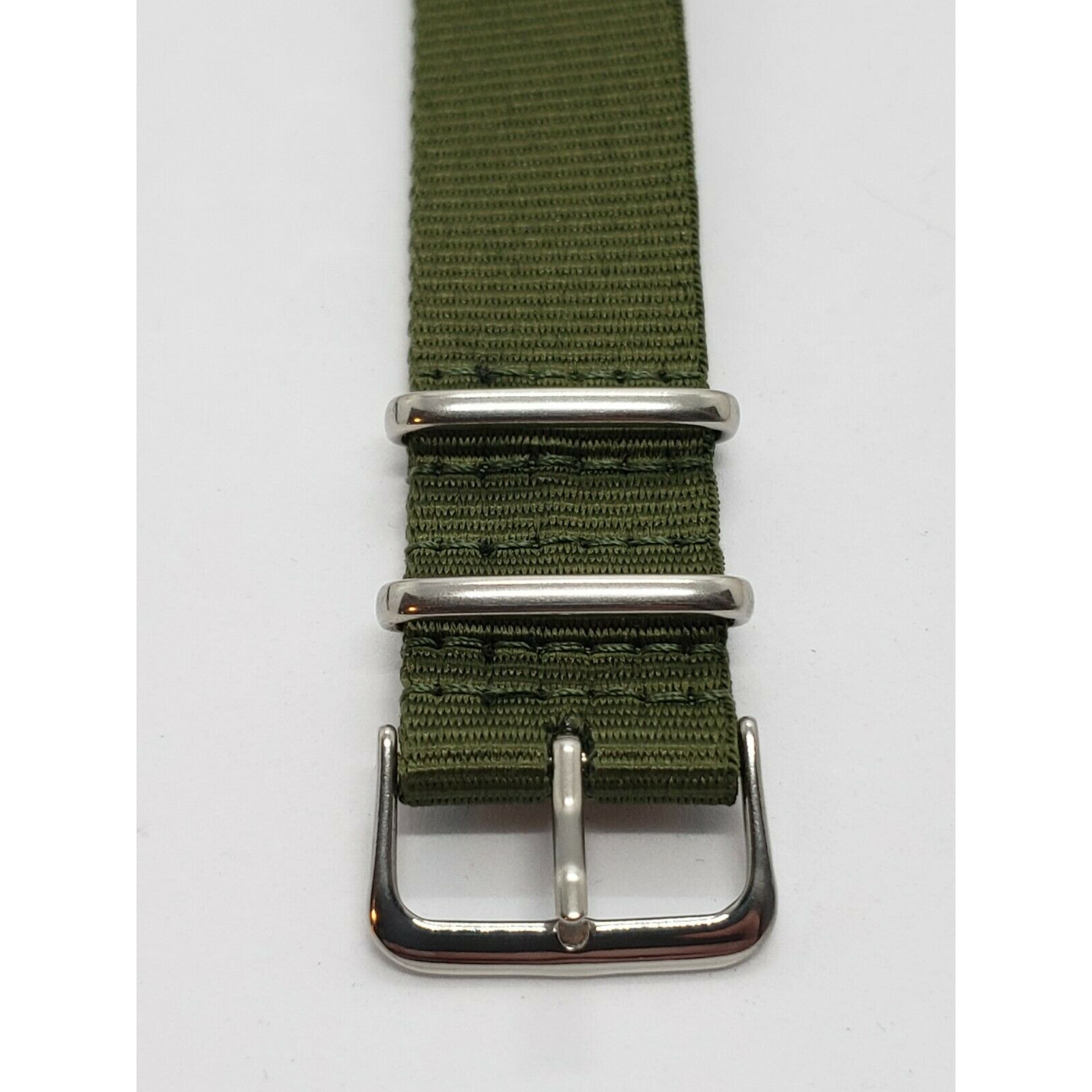 Green Nylon 22mm Watch Strap Band Mens